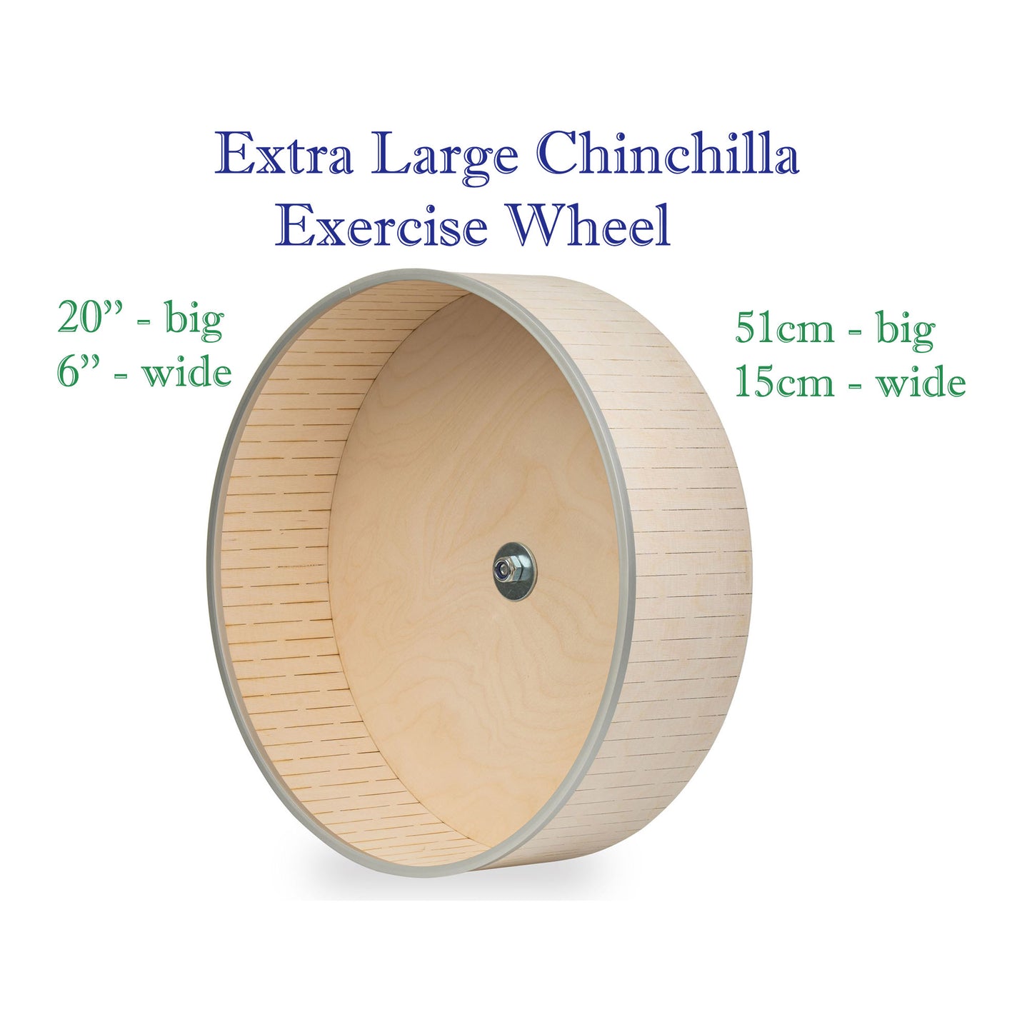 Extra-Large 20'' Running Wheel for Chinchillas & Other Pets - Silent, Durable, Chew-Proof