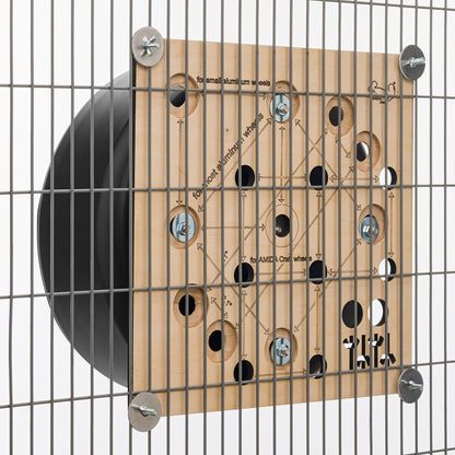 Cage Lattice Strengthening Board for Running Wheel – Reinforcement Panel to Reduce Vibration & Noise – Stable Wheel Support