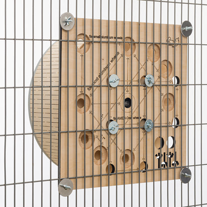 Cage Lattice Strengthening Board for Running Wheel – Reinforcement Panel to Reduce Vibration & Noise – Stable Wheel Support