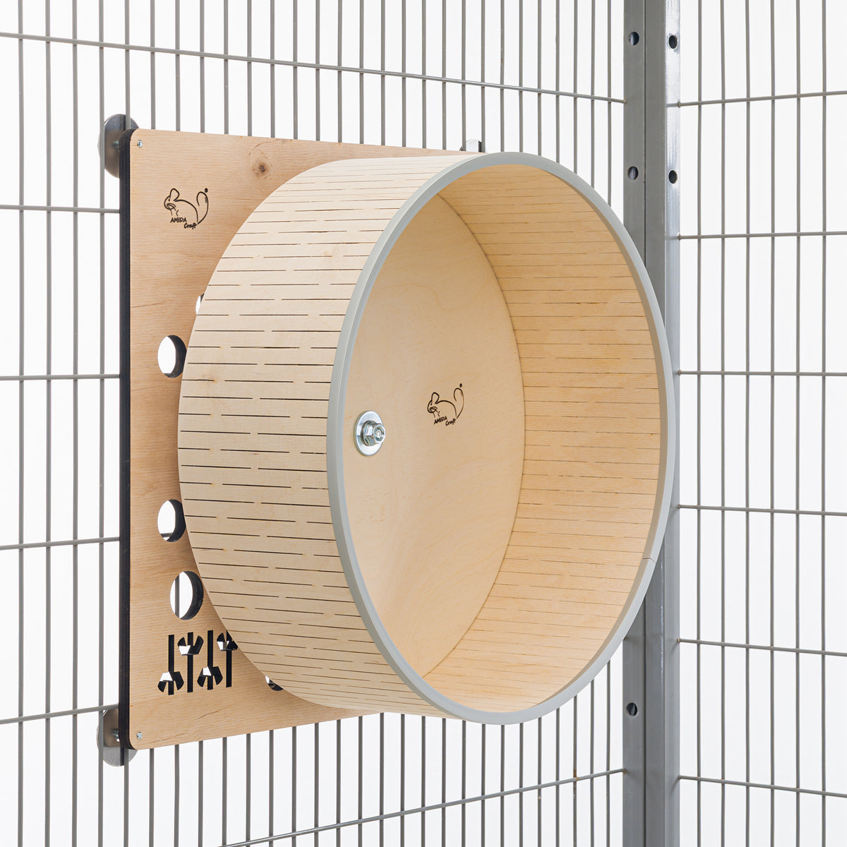 Cage Lattice Strengthening Board for Running Wheel – Reinforcement Panel to Reduce Vibration & Noise – Stable Wheel Support