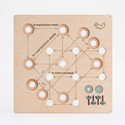 Cage Lattice Strengthening Board for Running Wheel – Reinforcement Panel to Reduce Vibration & Noise – Stable Wheel Support