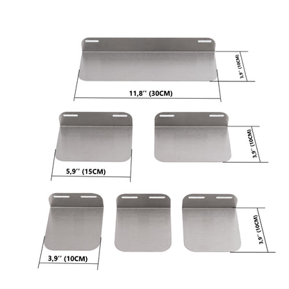 6 stainless steel ledges in multiple sizes for small pet cage setup