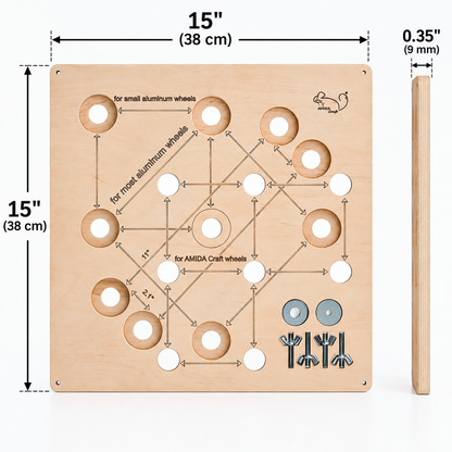 Cage Lattice Strengthening Board for Running Wheel – Reinforcement Panel to Reduce Vibration & Noise – Stable Wheel Support